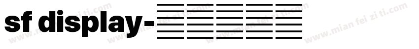 sf display字体转换